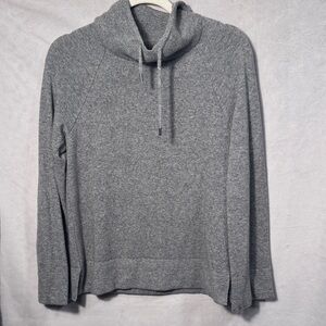 Ann Taylor Heather Gray Knit Wool Sweater